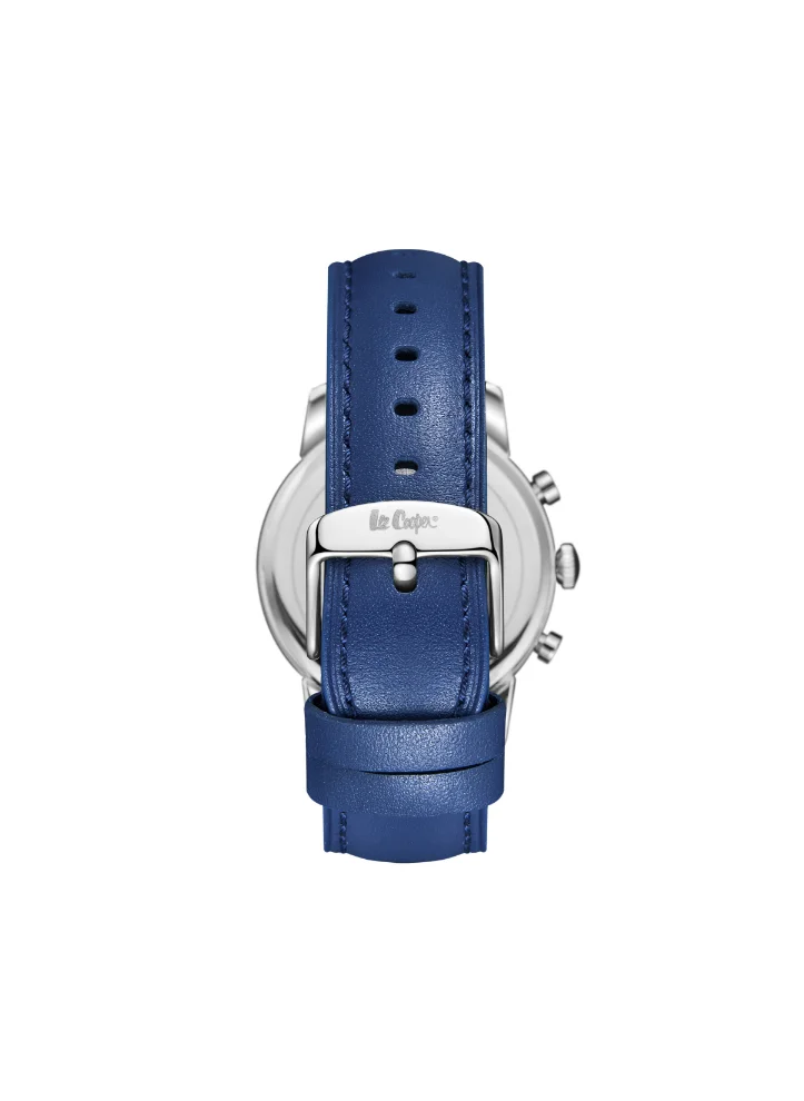 Lee Cooper Men's Multi Function Display Watch With Dark Blue Leather Strap - LC08085.399