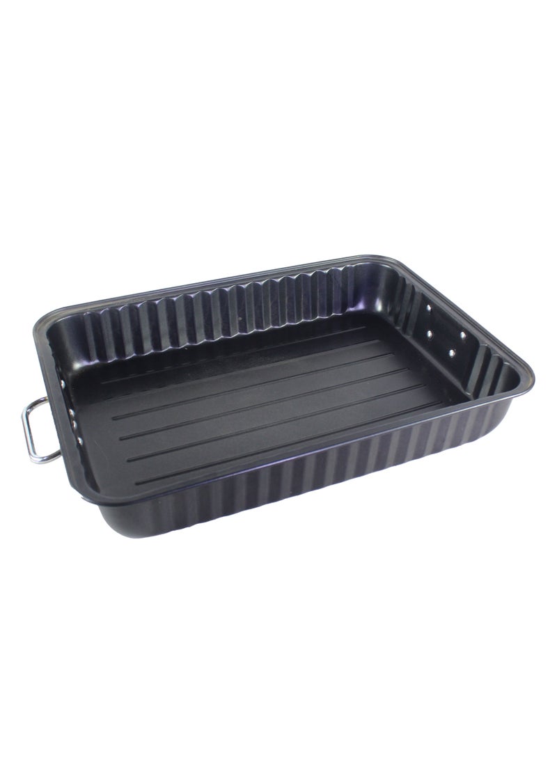 Coated square baking cake mould black - Image 1