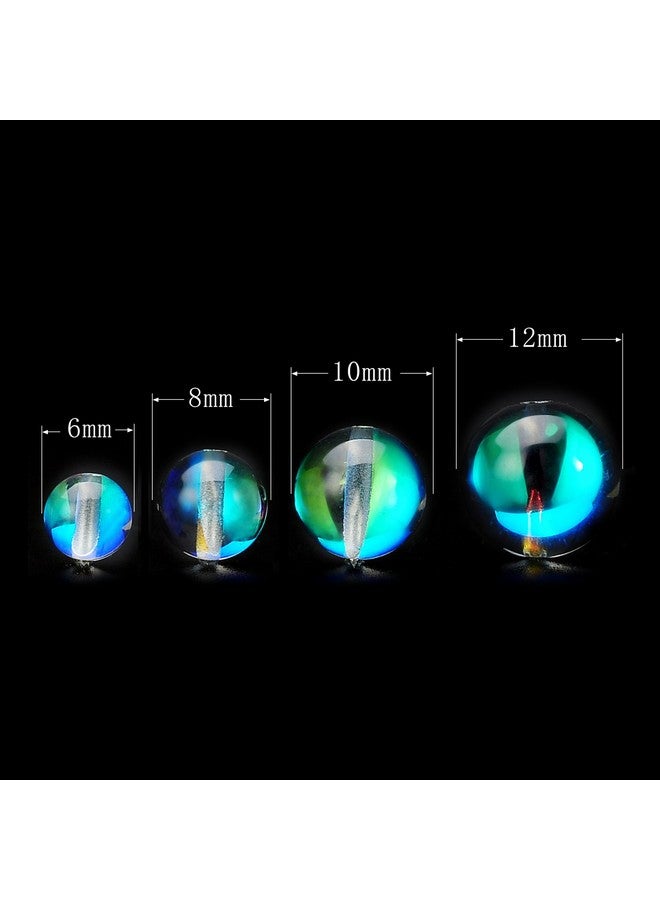 روبيكا خرز زجاجي كريستالي مستدير من حجر القمر هالة قزحي الألوان لصنع المجوهرات (1 حبلا 6 مم رمادي) - Image 4
