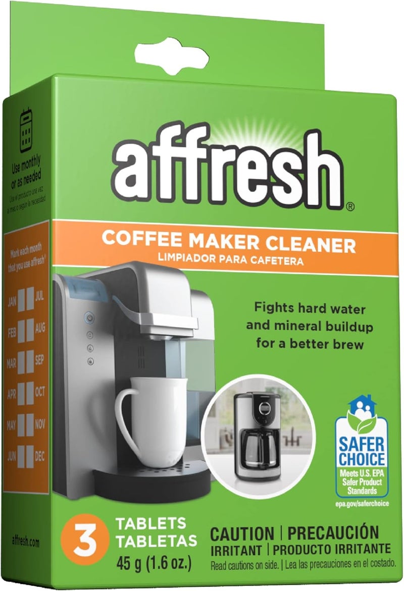 Affresh Coffee Maker Cleaner, Works with Multi-cup and Single-serve Brewers, 3 Tablets (Pack of 6) - Image 1