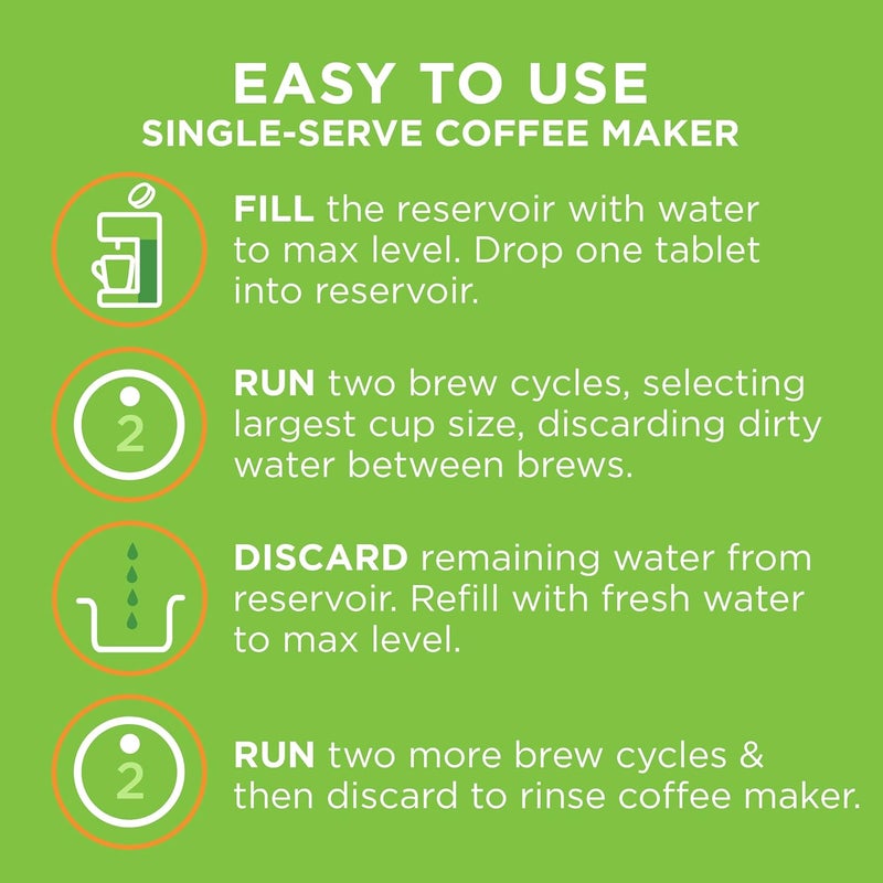 Affresh Coffee Maker Cleaner, Works with Multi-cup and Single-serve Brewers, 3 Tablets (Pack of 6) - Image 4