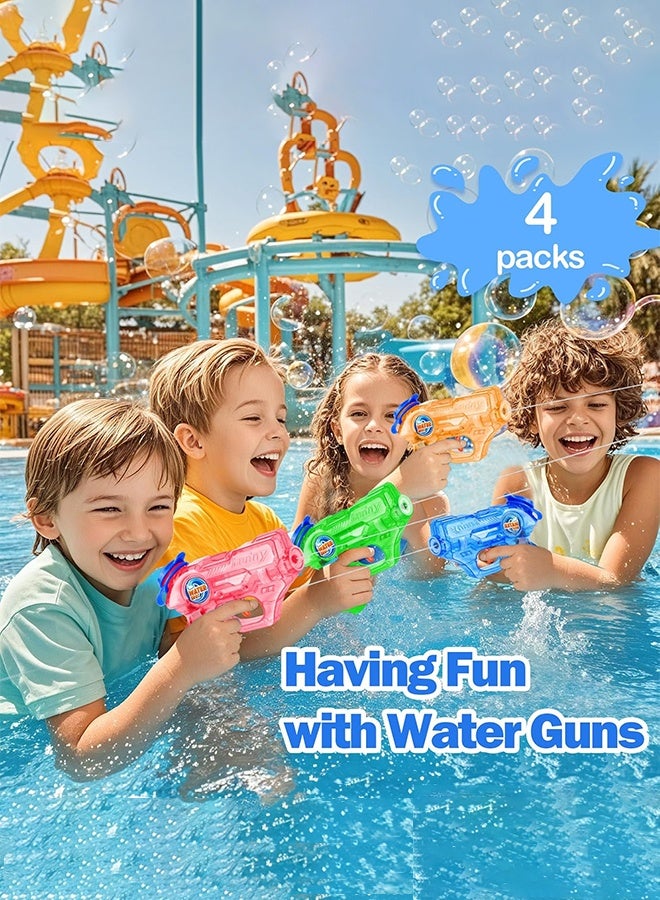 Organizer Mini Water Gun for Kids Toddler- 4 Pack Small Water Guns 5-7M Long Range Super Water Soaker Squirts Blasters Gun, Outdoor Water Toy Summer Pool Beach Party Favors Bath Water Guns Toy for Kids Boy Girl - Image 5