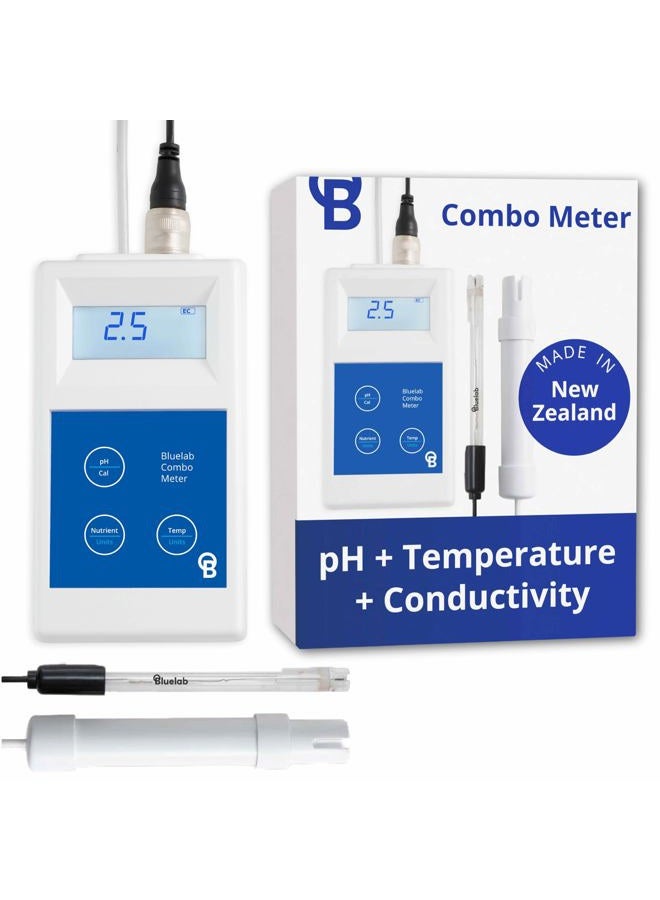 bluelab Metcom Combo Meter For Ph, Temperature, Conductivity (Nutrient) In Water With Easy Calibration, Digital Tds R For Hydroponic System And Indoor Plant Grow, Pack Of 1 - Image 1