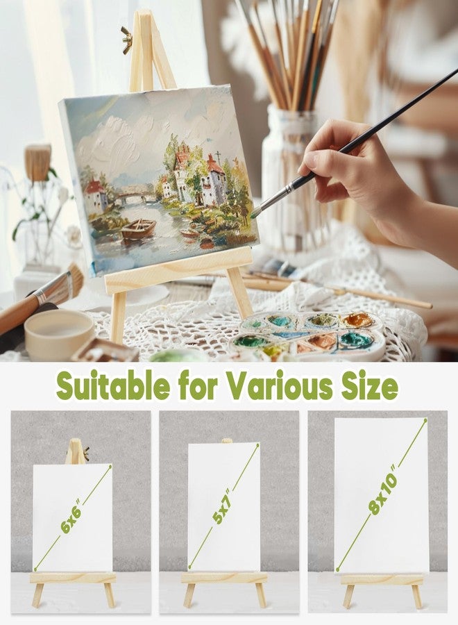 CONDA 4 Pack 9 Inch Wood Easels, Easel Stand for Painting Canvases, Art, and Crafts,Tripod,Painting Party Easel,Kids Student Tabletop Easels for Painting,Portable A-Frame Tripod Tabletop Easel Set - Image 5