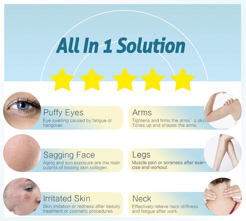 ESARORA Ice Roller for Face & Eye, Puffiness, Migraine, Pain Relief and Minor Injury, Skin Care Products - Image 5