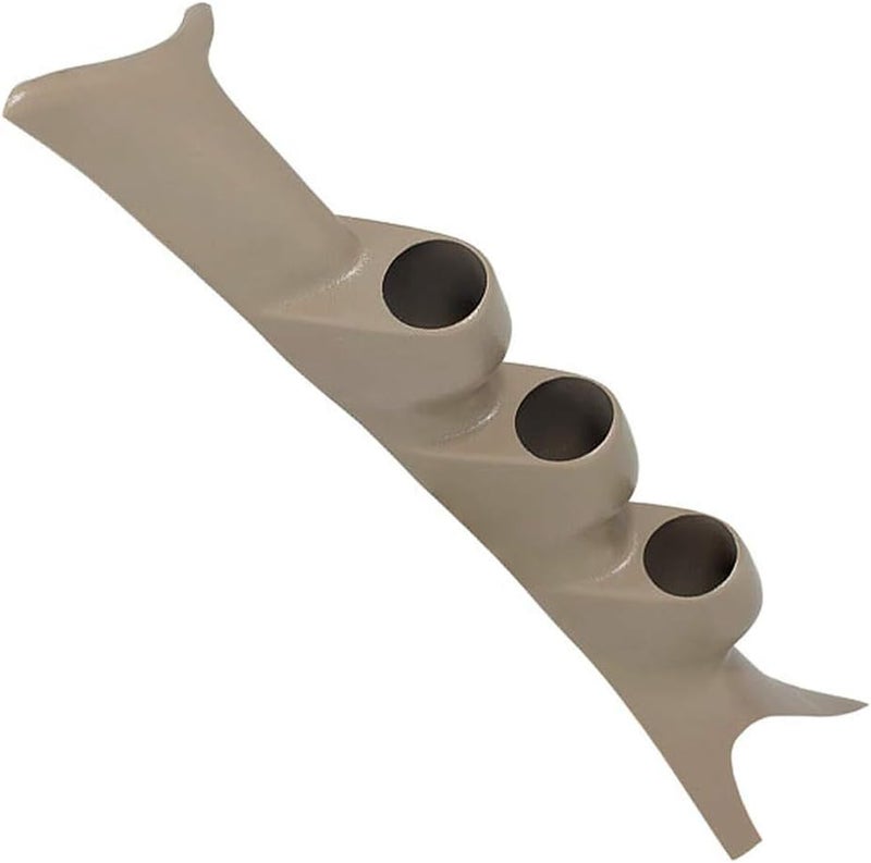 GLOWSHIFT Tan Triple Pillar Gauge Pod Compatible with Ford Super Duty F-250 F-350 Power Stroke 1999-2007 - Factory Color Matched - ABS Plastic - UV Protected - Mounts (3) 2-1/16" (52mm) Gauges - Image 1
