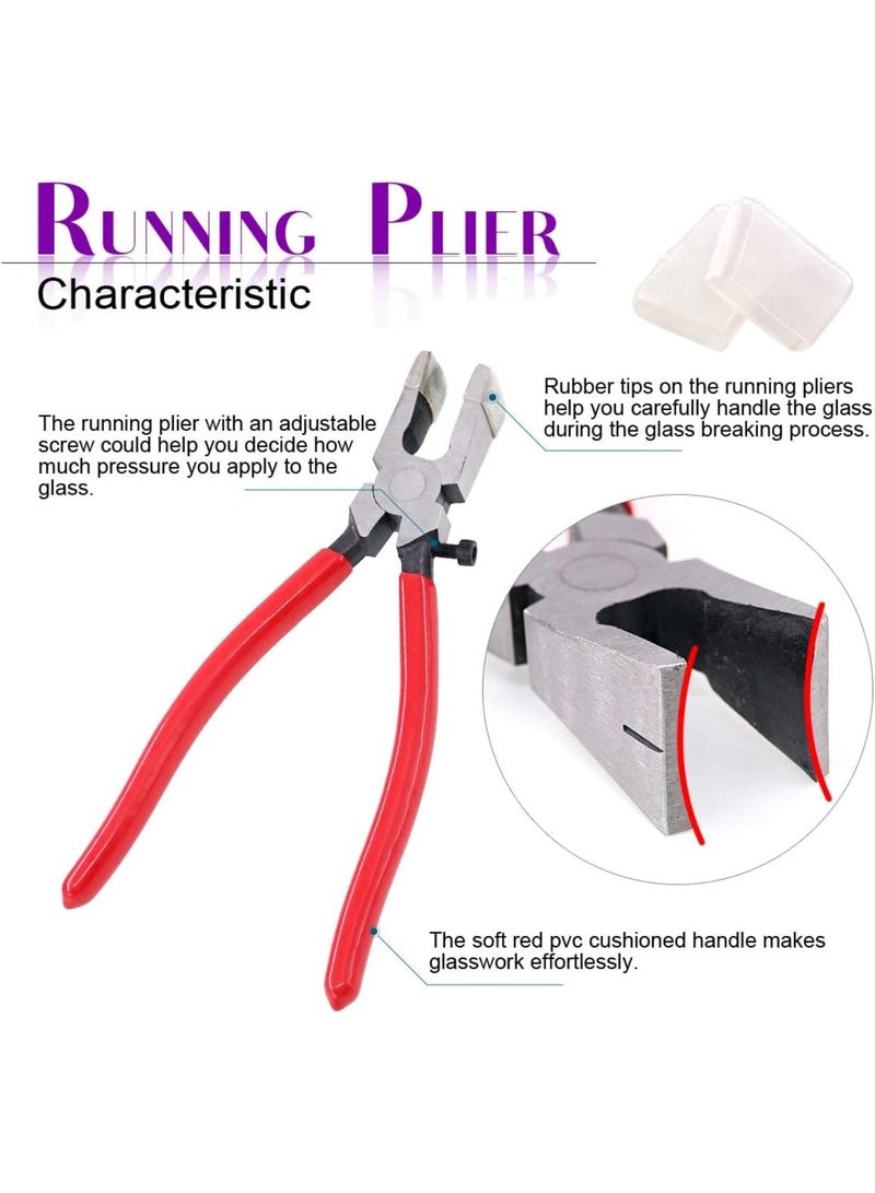 GGOOT 25mm Key Fob Hardware Tools with 1Pcs Pliers, Curved Jaws, Glass Running Pliers Attach Rubber Tips Perfect for Key Fob Install (Black)  - Image 4