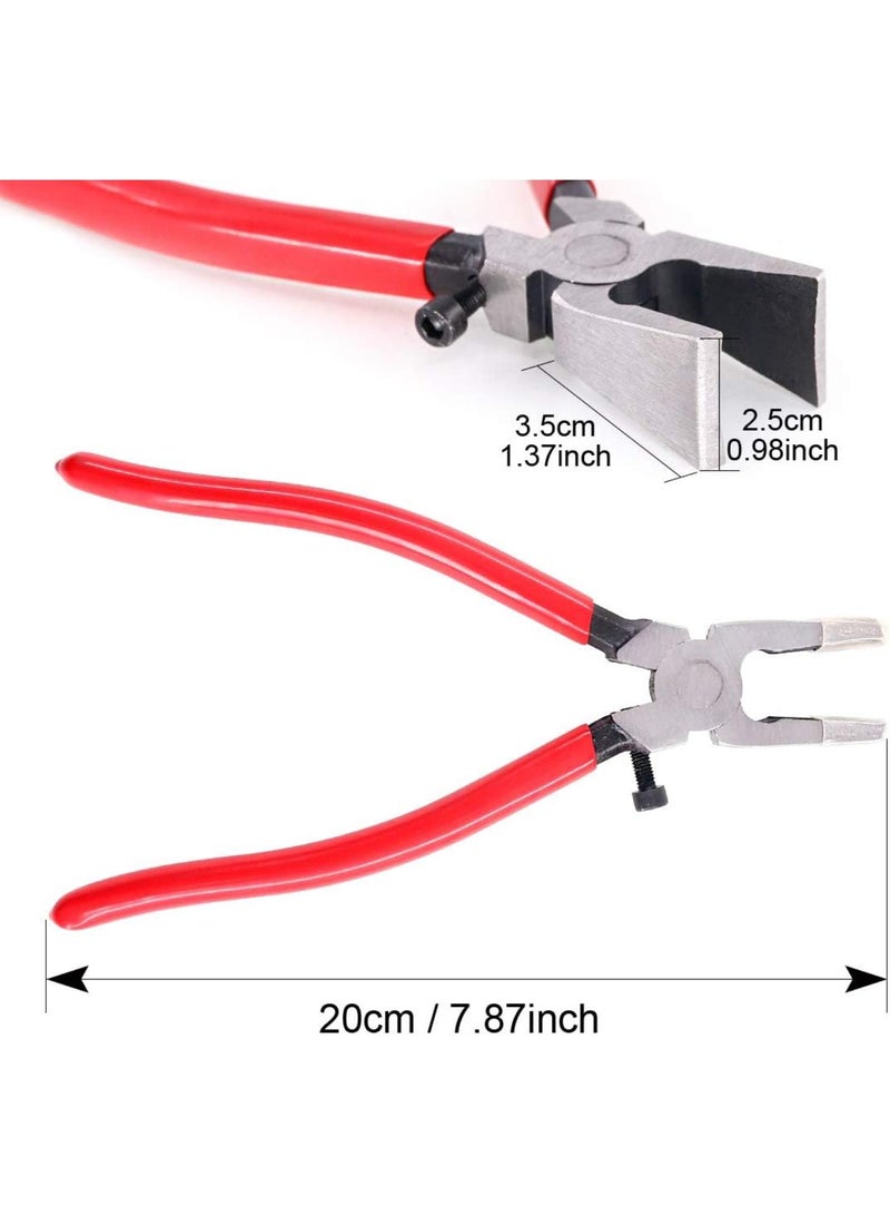 GGOOT 25mm Key Fob Hardware Tools with 1Pcs Pliers, Curved Jaws, Glass Running Pliers Attach Rubber Tips Perfect for Key Fob Install (Black)  - Image 2