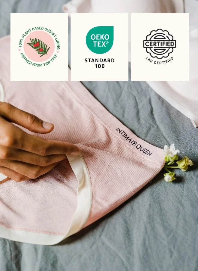 Intimate Queen Pack Of 3 Yew Tree Bae Maternity Briefs – Silky Soft, Antibacterial Calm, Full-Coverage Comfort for Bump & Skin (Pack of 3) for Women | Best Price UAE