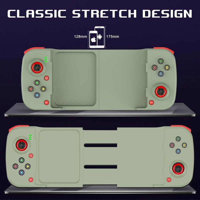 Megadream Mobile Game Controller Gamepad for iPhone iOS Android PC: Works with iPhone 14/13/12/11/X, iPad, Samsung Galaxy, TCL, Tablet, Call of Duty, Apex Legends - Directly Play (Green) - Image 5