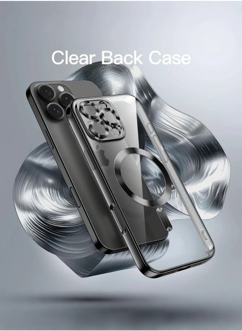 ZORIK - iPhone 16 Pro Max Magnetic MagSafe Case,【Full Shockproof Protection】Translucent Matte Back, Slim Phone Cover with Strong Magnet for Apple 16 Pro Max (2024)(Black) - Image 1