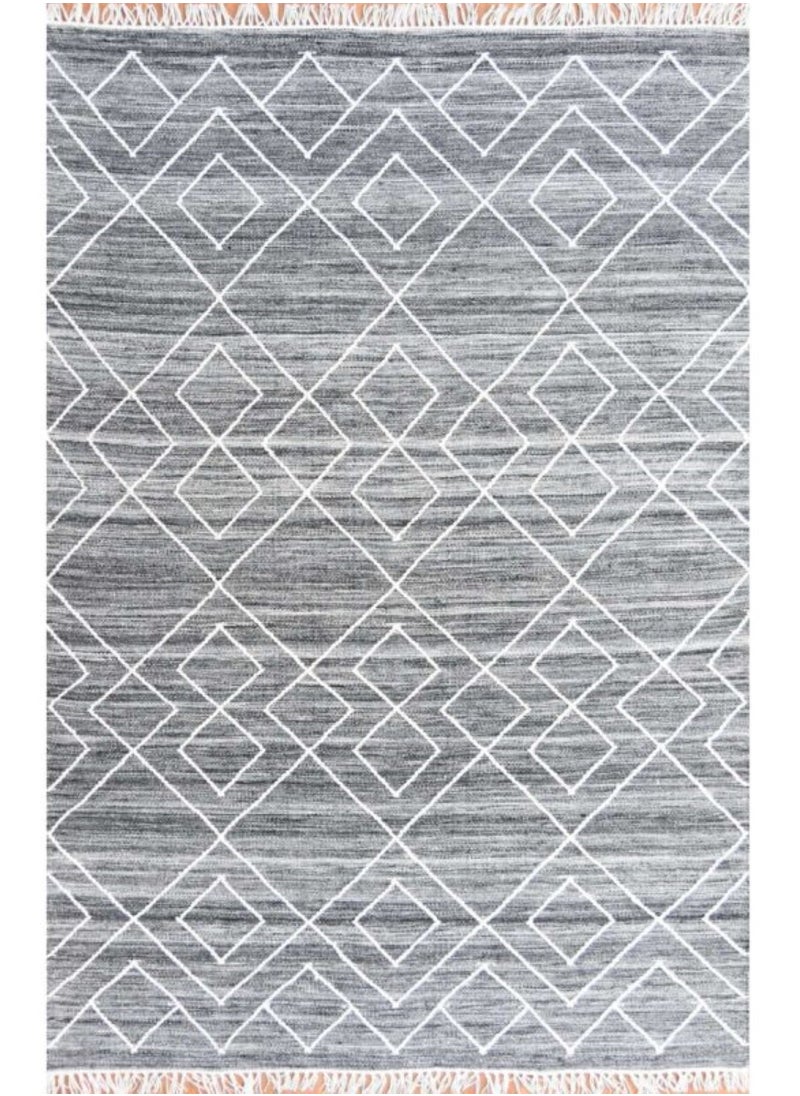 AURUM HOME - AH049A Hand Woven Modern Carpets & Area Rug  Indoor Living Dining Bedroom Room and Gallery Wool, Rectangle - Image 1
