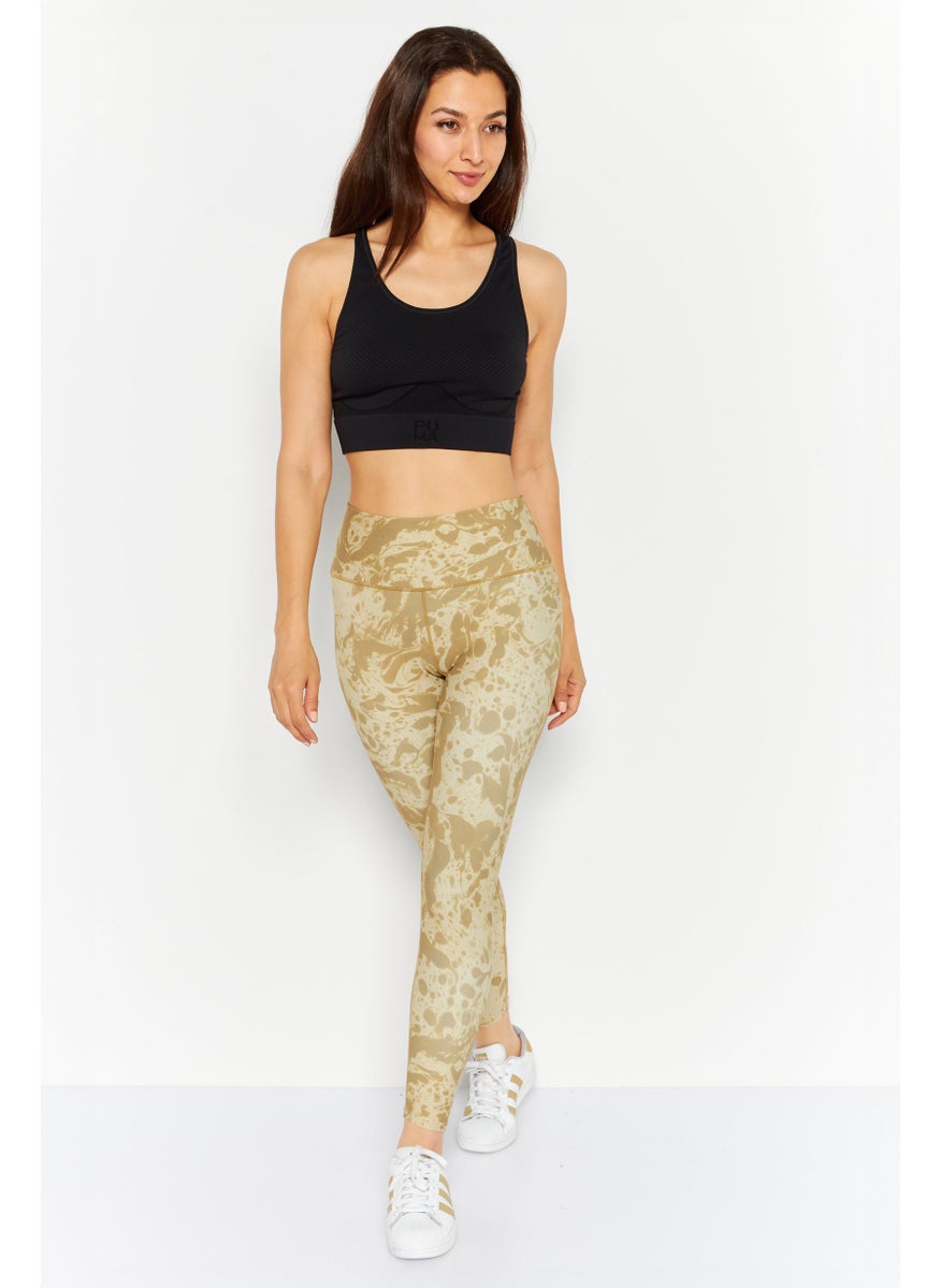 Sage Collective Women Sportswear Fit Yoga Leggings, Khaki  - Image 2