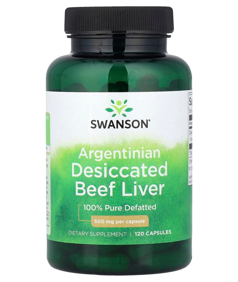 Argentinian Desiccated Beef Liver 500 mg 120 Capsules