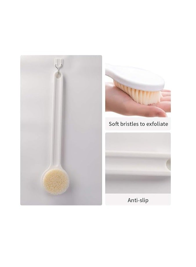 Spaceshoop Dry and Bath Body Brush with Long Handle, Exfoliating, Stimulate Blood Circulation (multicolor) - Image 2