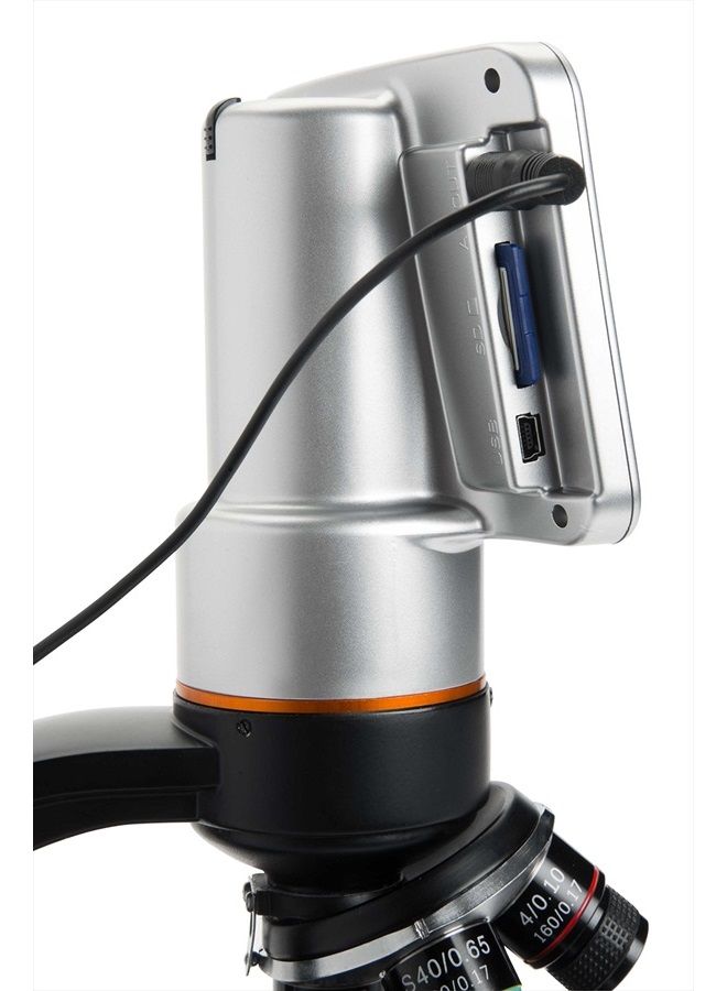 Celestron – TetraView LCD Digital Microscope – Biological Microscope with a Built-In 5MP Digital Camera – Adjustable Mechanical Stage –Carrying Case and 2GB Micro SD Card  - Image 5