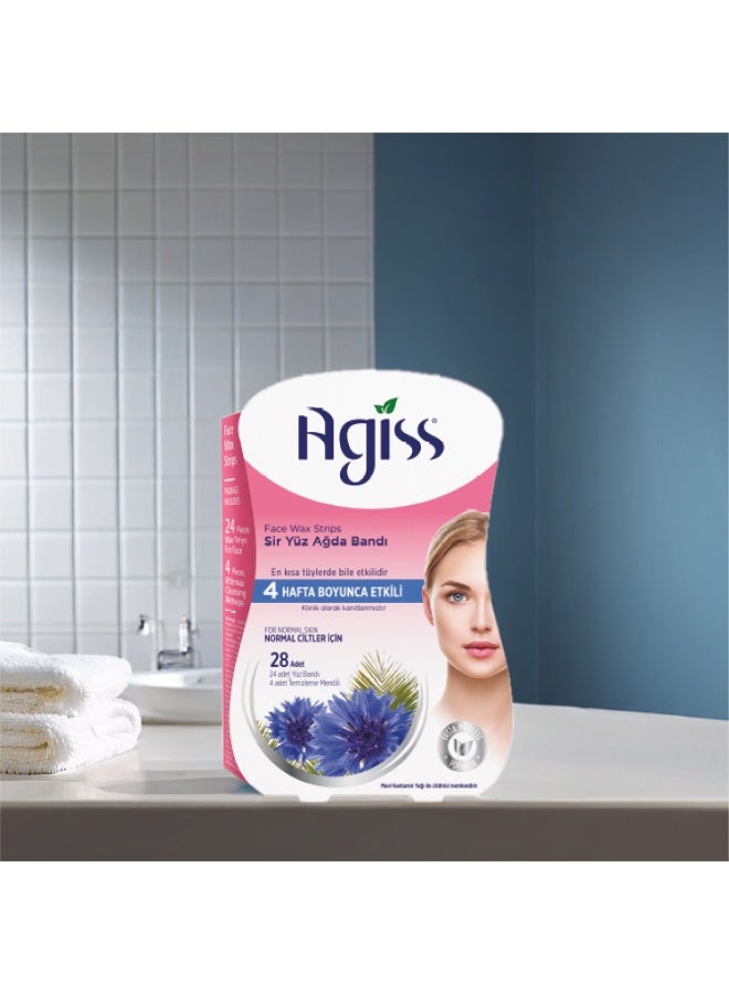 Agiss Face Wax Strips for Normal Skin with Moringa Oil | Ready-to-Use Cold Wax | Long-Lasting Hair Removal up to 4 Weeks | Hypoallergenic & Dermatologically Tested - Image 4