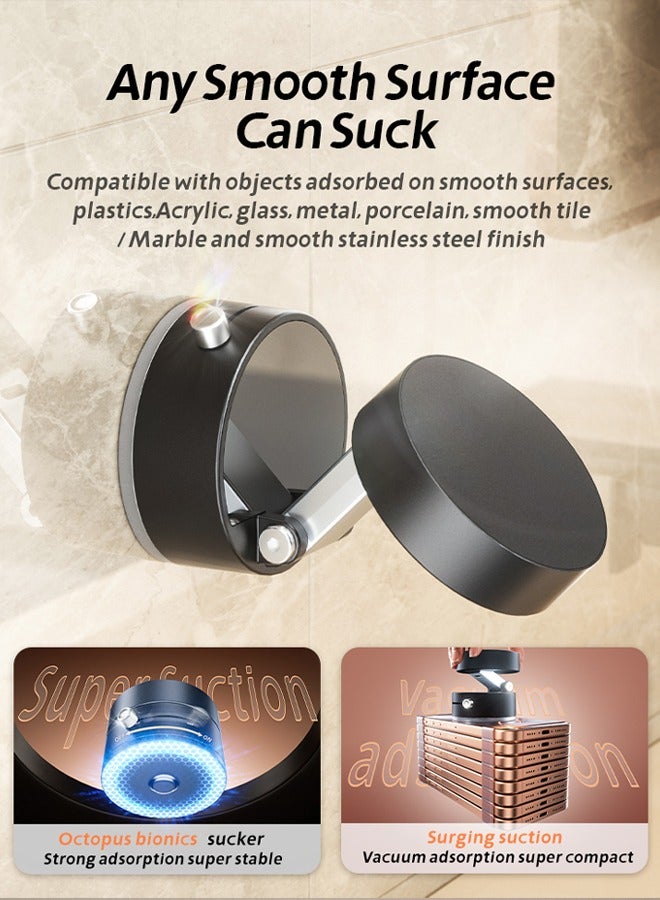 Multifunctional Vacuum Suction Phone Holder - Folding, Extendable, Double-Sided Magnetic Kitchen Stand with Smartphone Mount  - Image 3