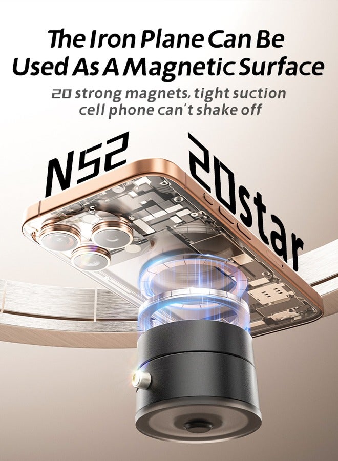 Multifunctional Vacuum Suction Phone Holder - Folding, Extendable, Double-Sided Magnetic Kitchen Stand with Smartphone Mount  - Image 5