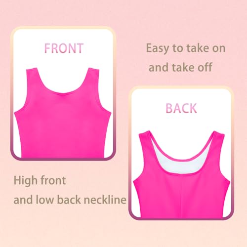 speerise High Stretch Gymnastics Leotards for Girls with Hair Scrunchie, Unitard Kids Short Tank Biketard Dance Costumes Gymnastics Outfit Ballet - Image 2