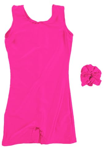 speerise High Stretch Gymnastics Leotards for Girls with Hair Scrunchie, Unitard Kids Short Tank Biketard Dance Costumes Gymnastics Outfit Ballet - Image 1