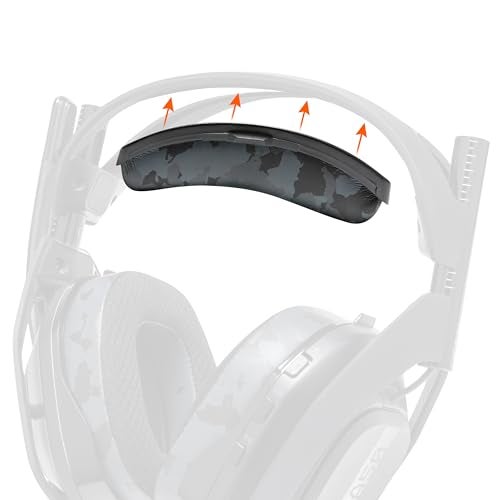 WC مجموعة استبدال حزام الرأس المحسن WC BandZ A50 لأسماعات Astro A50 الجيل 4، الجيل 5، وA50X من Wicked Cushions | راحة محسنة، أسلوب وتركيب سهل | تمويه أسود - Image 1
