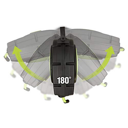 Flexzilla Retractable Enclosed Plastic Air Hose Reel, 3/8 in. x 50 ft., Heavy Duty, Lightweight, Hybrid, ZillaGreen - L8250FZ - Image 4