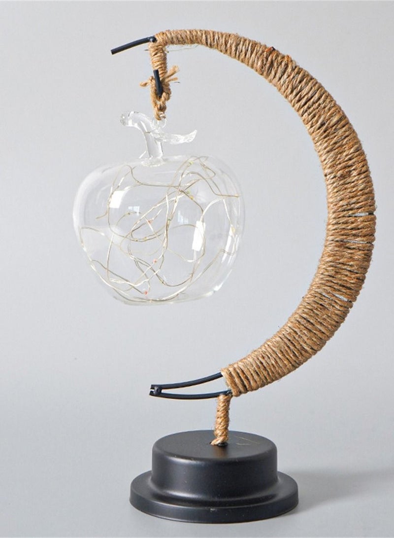Loquat LED Iron Art Decorative Lamp Arab Style Gurban Festival Atmosphere Lamp 14*13*27cm  - Image 2