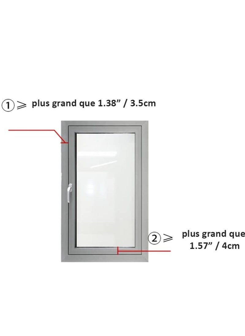 SYOSI - Window Restrictor Child Safety Locks for UPVC, Wooden, Metal, Aluminum Window Frames, Self Adhesive, No Tools or Drilling, Easy Install - Image 1
