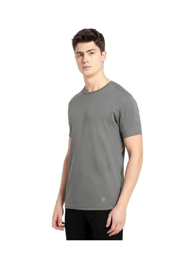 Jockey  MV01 Men Super Combed Cotton Blend Solid Round Neck Half Sleeve T Shirt with Stay Fresh Treatment for Men | Best Price UAE