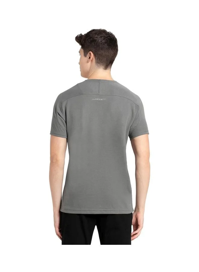 JOCKEY MV01 Men Super Combed Cotton Blend Solid Round Neck Half Sleeve T Shirt with Stay Fresh Treatment