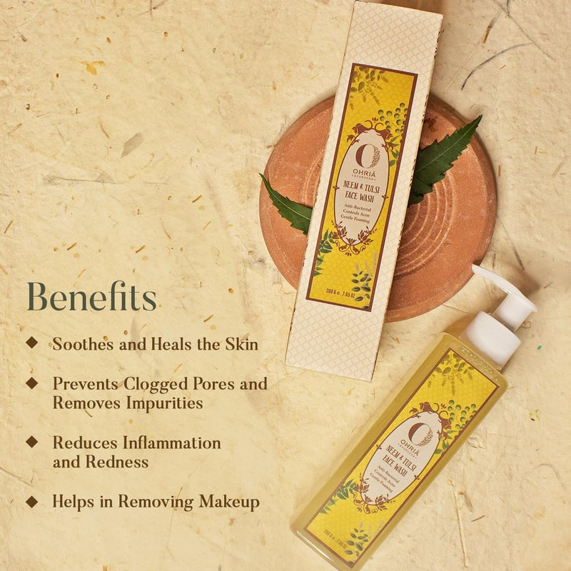 Ohria Ayurveda Neem Tulsi Face Wash - Image 4