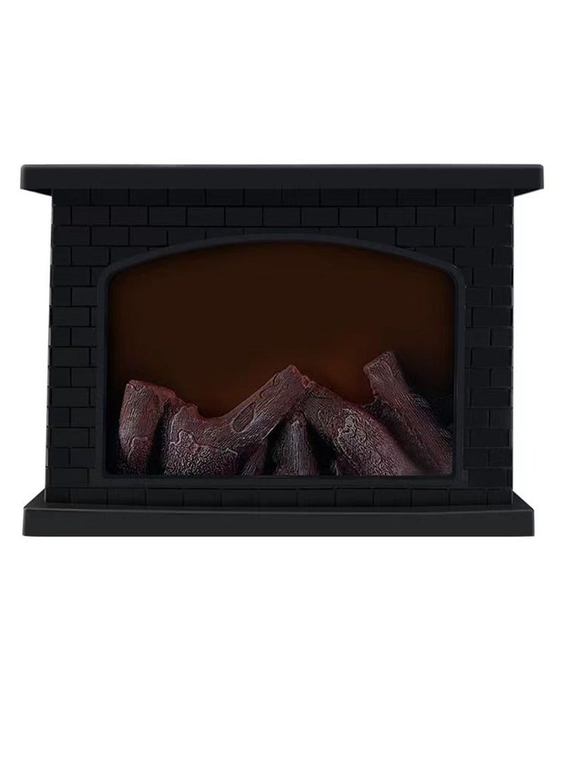 East Lady Simulated  Led Fireplace  Lantern Home Decoration Black-27.8x11.5x20cm - Image 4