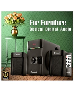 Standard Speaker Standard 2.1 EMPEROR 2500 Power 25 Watt illuminated multimedia speaker Optical Cable - Aux - Bluetooth - Usb - Sd card - Radio - Led Screen - Remote - Full Function  - Image 4