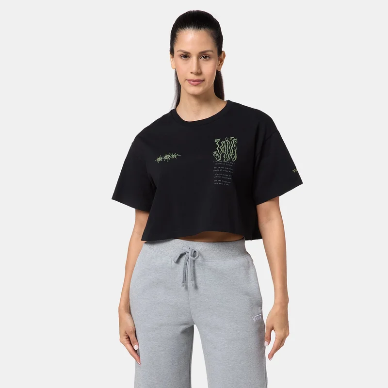 VANS Women's Skate Difficult To Love Crop Top