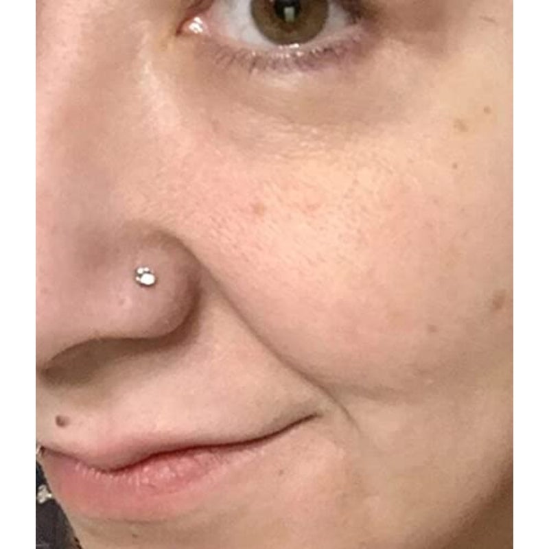 Nose Studs 18g and 20g - L-Shaped Surgical Stainless Steel Diamond Studs for Women and Men - Corkscrew Nose Rings - Image 5