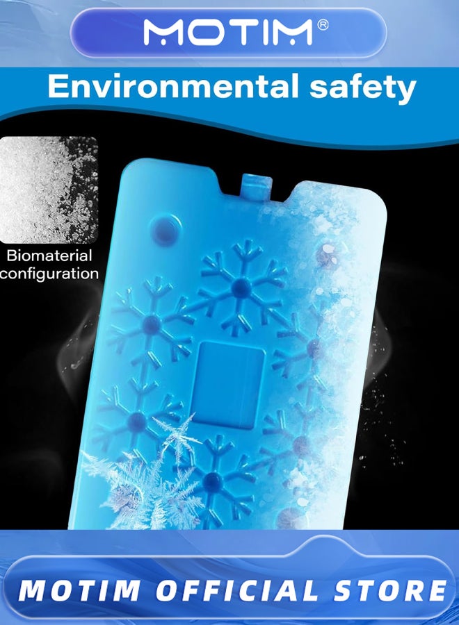 موتيم 8 قطع من أكياس التجميد، أكياس ثلج لعلب الغداء، 200 مل، أكياس تجميد طويلة الأمد وقابلة لإعادة الاستخدام لأكياس حليب الأم - Image 2