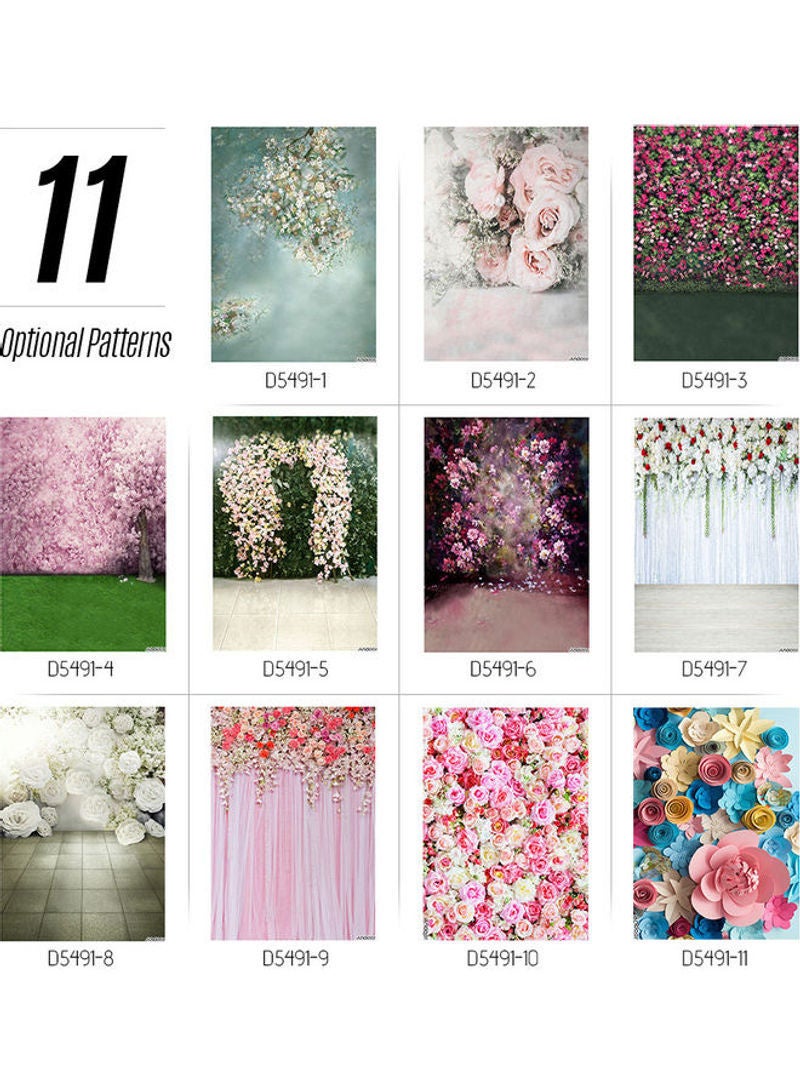 NIBEMINENT Flower Photography Studio Background Multicolour - Image 5