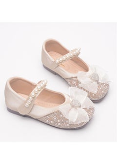 Generic Girls' leather shoes new style children's soft sole crystal princess shoes bow stage performance shoes  - Image 2
