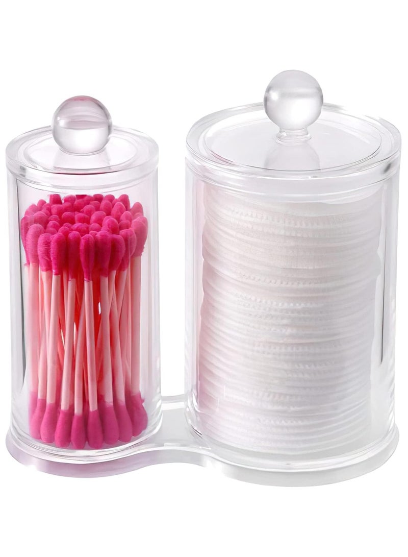 ORiTi Cotton Swabs Storage Dispenser Cotton Stick Ball Container Makeup Cotton Pads Organizer Desktop Cosmetics - Image 1