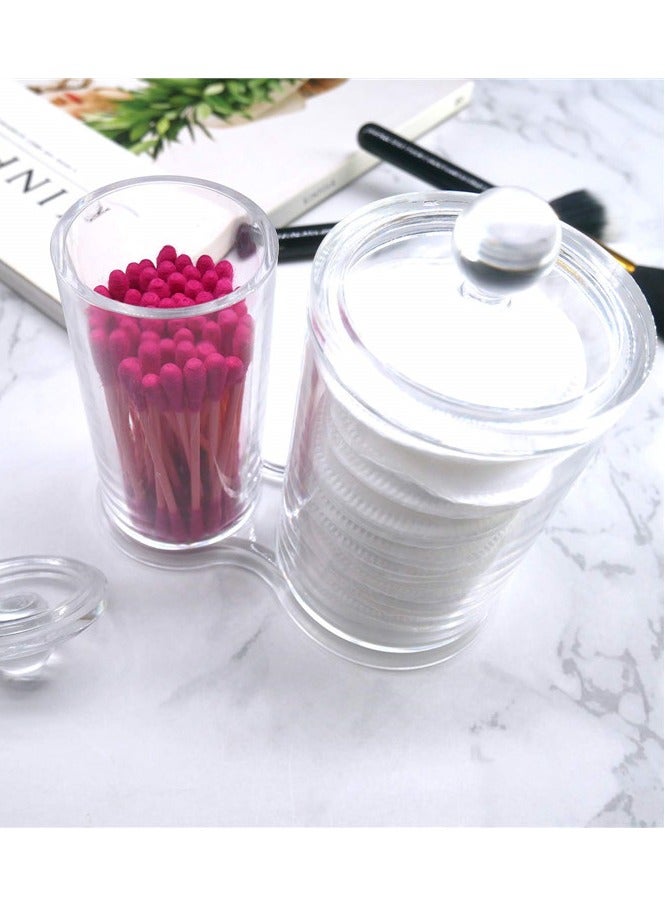 ORiTi Cotton Swabs Storage Dispenser Cotton Stick Ball Container Makeup Cotton Pads Organizer Desktop Cosmetics - Image 2