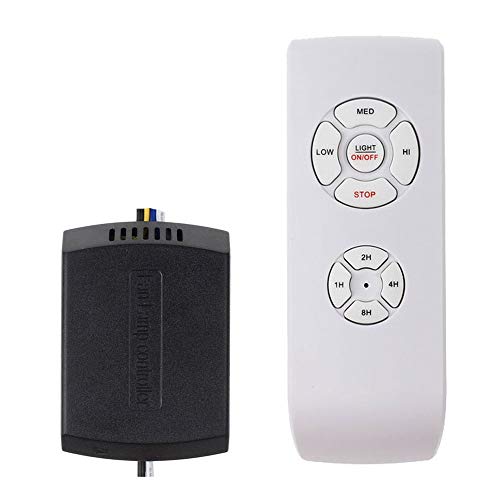 LPHUMEX Ceiling Fan Remote Control Kit, Small Size Speed, Light & Timing 3 in 1 Wireless Control, Compatible with AC Motor Fans from Harbor Breeze, Hunter, Hampton Bay, etc. - Image 1