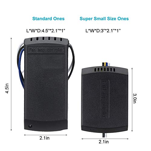 LPHUMEX Ceiling Fan Remote Control Kit, Small Size Speed, Light & Timing 3 in 1 Wireless Control, Compatible with AC Motor Fans from Harbor Breeze, Hunter, Hampton Bay, etc. - Image 2