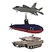 SplashEZ Bath Toys for Kids Ages 48 Kids Bath Toys for Boys Mold Free No Hole Sealed Soft Durable Army Play Set Submarine Tank Airplane Jet No Mold for Water Tub Pool Ages 0134568 - Image 3