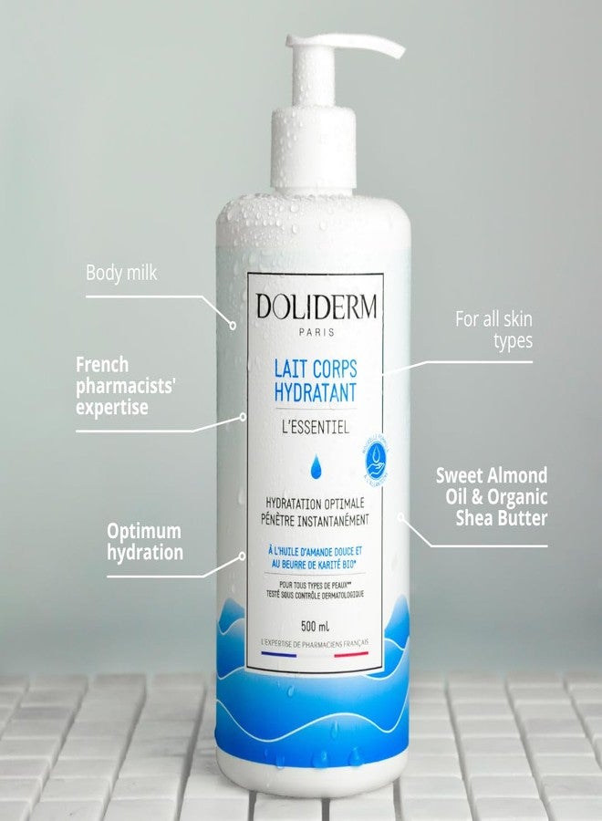 Doliderm 2x Hydrating Body Milk with Organic Shea Butter, Organic Sweet Almond Oil, and Allantoin – 500ml x2 - Bundle - Image 2