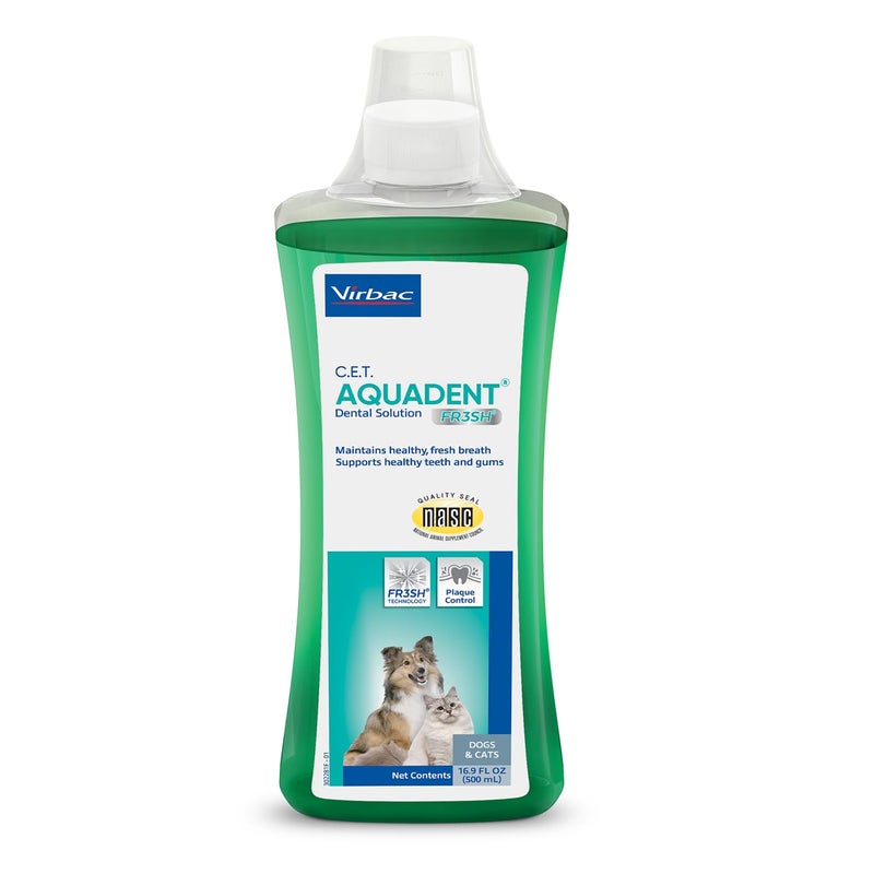 Virbac C.E.T. Aquadent Dental Solution for Dogs and Cats (500 ml) - Image 1