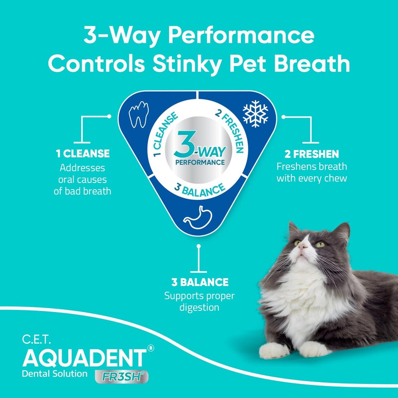 Virbac C.E.T. Aquadent Dental Solution for Dogs and Cats (500 ml) - Image 3