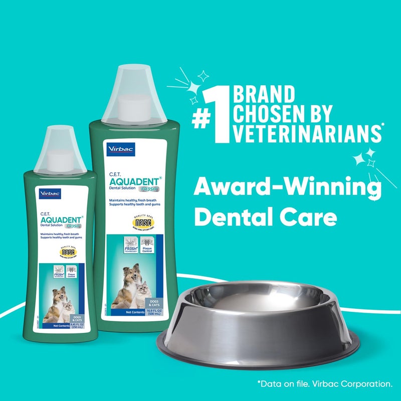 Virbac C.E.T. Aquadent Dental Solution for Dogs and Cats (500 ml) - Image 2