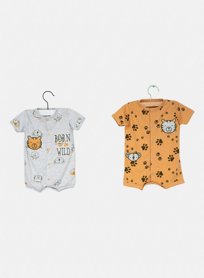 JOCKEY Baby Boy Wild Boy Printed Summer Cotton Romper