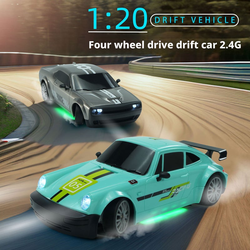 20RC Remote Control Drift RC Car 4WD with Lights Semi-Proportional Racing Car - Image 1